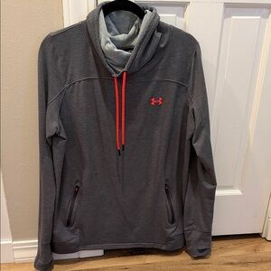 Under Armour Women’s Gray Jacket with Coral Pink Details